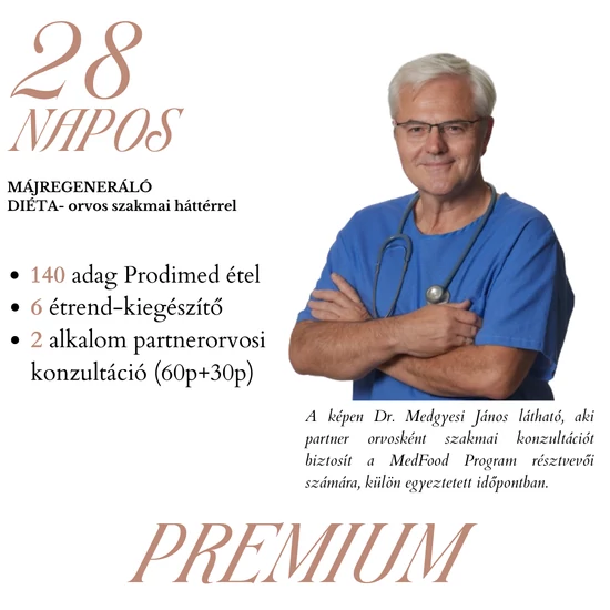 PREMIUM <br>NAPI 5 TASAKOS DIÉTA INDÍTÓ CSOMAG<br>ÉTRENDKIEGÉSZÍTŐKKEL<BR> (SÓS/ÉDES MENÜ)